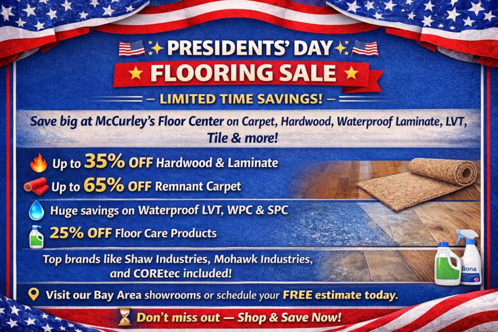 Presidents' Day Flooring Sales